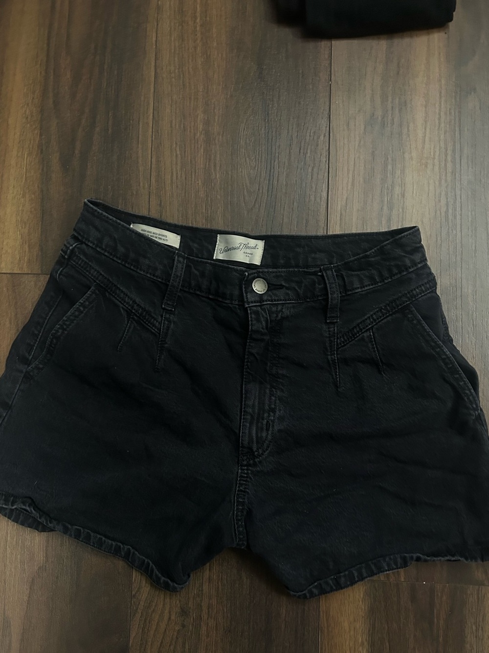 Universal Thread Black High-Rise Denim Shorts